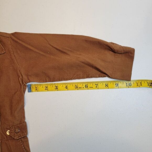 Dotty Dan Vintage Brown Corduroy Mechanic Utility Style Jumpsuit Coveralls - Picture 11 of 14